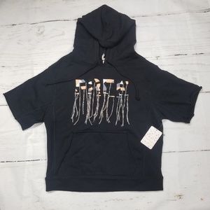 NEW FREE PEOPLE SHORT SLEEVE SWEATER XS